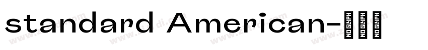 standard American字体转换